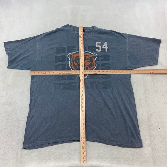NFL Chicago Bears Brian Urlacher 54 Tee Thrifted Vintage Style Size 2XL - Picture 5 of 11